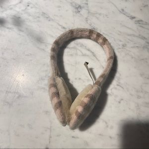 Burberry pink cashmere ear muff